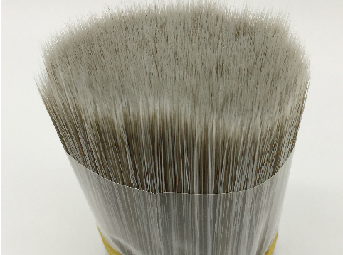 White mixed Brown Tapered Bristle Paint Brush Filament