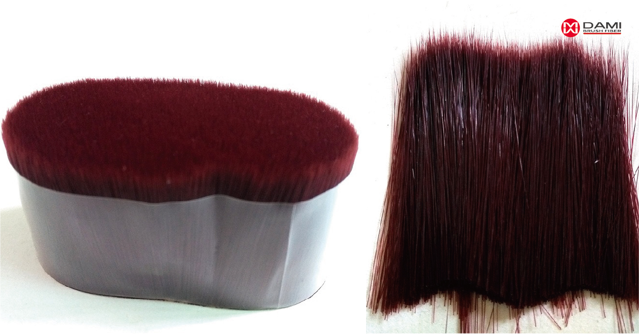 burgundy tapered bristle