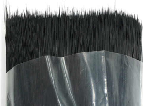 Black Solid Round Tapered Paint Brush Filament