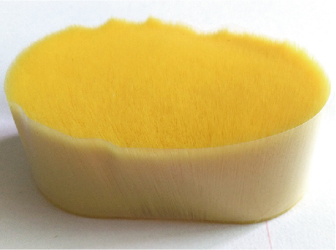 Lemon Yellow PBT Nylon Tapered Artist Brush Bristle