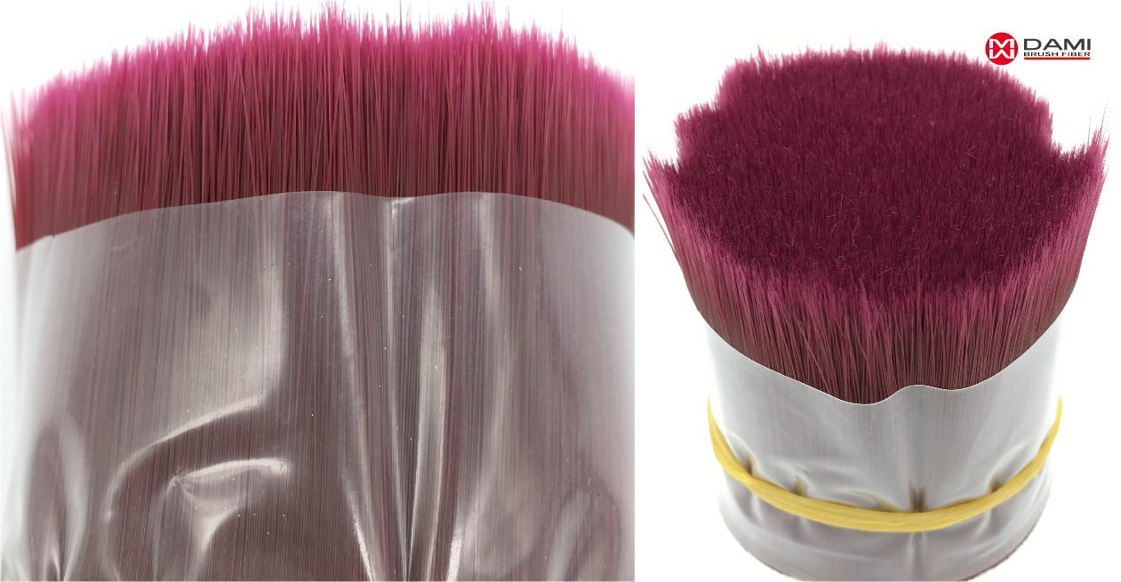 Burgundy PBT Tapered Synthetic Paint Brush Bristle Filament插图 Burgundy PBT Tapered Synthetic Paint Brush Bristle Filament插图