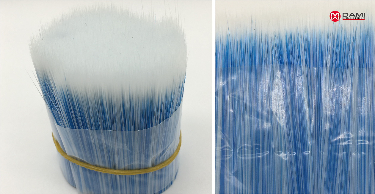 paint brush bristle White Mixed Blue Tapered Filaments for Paint Brush插图