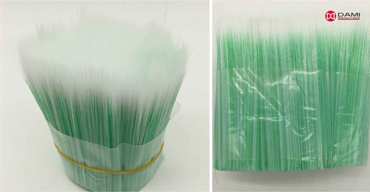 paint brush filament White mixed Green Tapered Bristle Paint Brush Filament插图