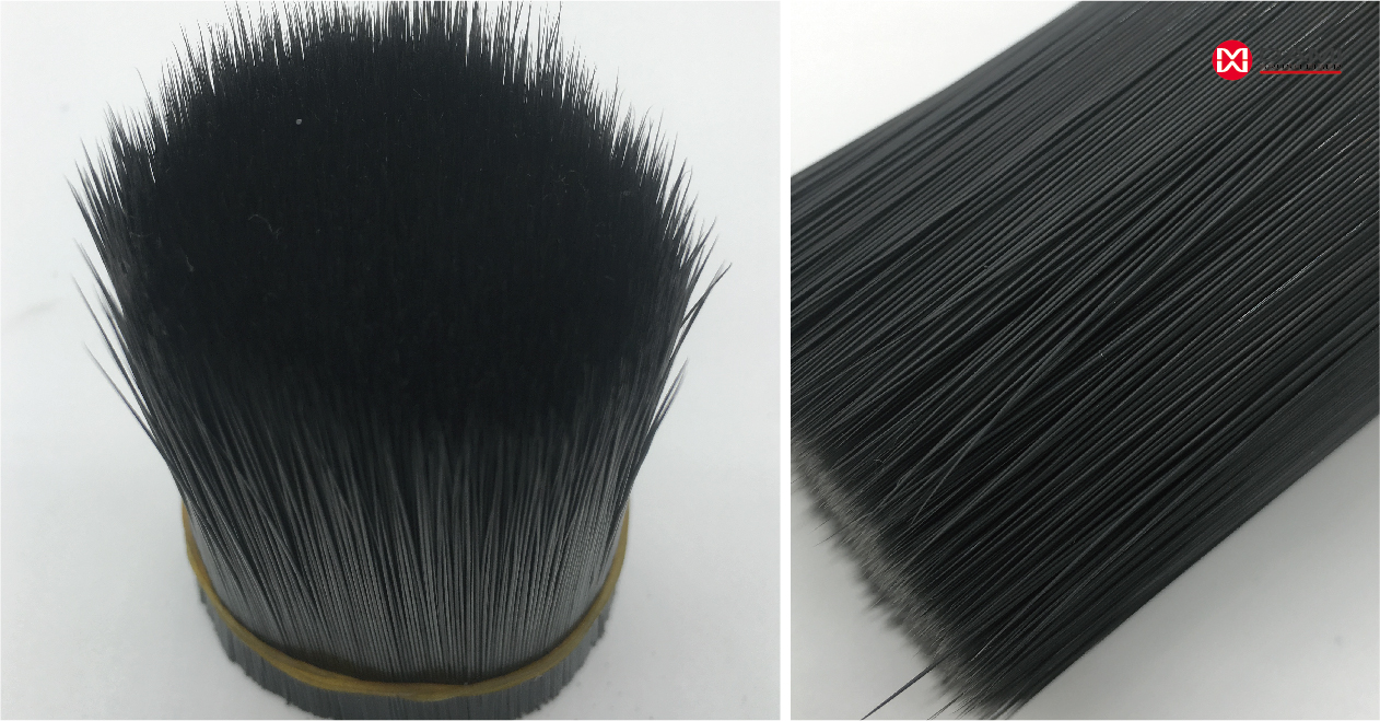solid tapered industrial brush filament 0.45MM PBT Black Cone Tapered Industrial Brush Filament插图