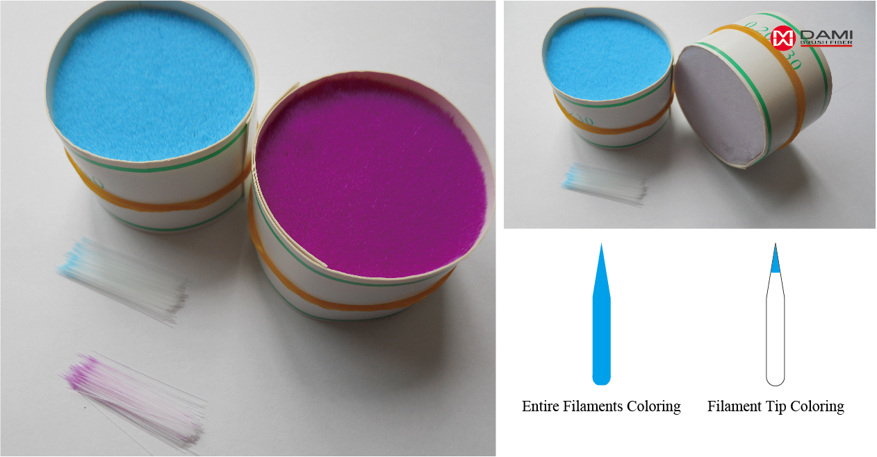 colored tip pbt toothbrush tapered bristle filament Colored Tip PBT Tapered Toothbrush Bristle Filament插图1